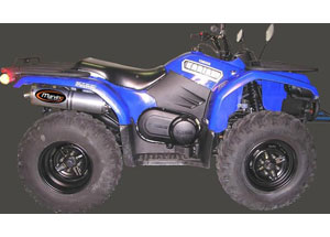 Pot 400/450 Kodiak Ligne Complète Atv Line Silencieux Ovale Alu