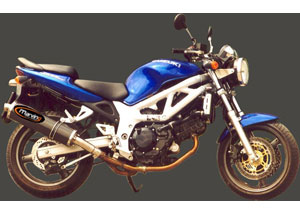 Silencieux Superline SV 650 1999/2002 Big Oval Carbone