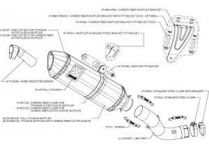 Slip-on (tube titane/catalyseur/flasque carbone) H + S