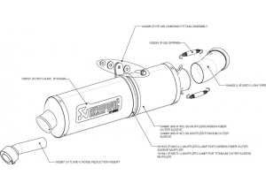 AKRAPOVIC + Cache carbone H + S