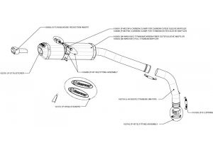 Slip-On (tube titane/flasque carbone/+valve) CBR 1000 ABS 2009 H + S